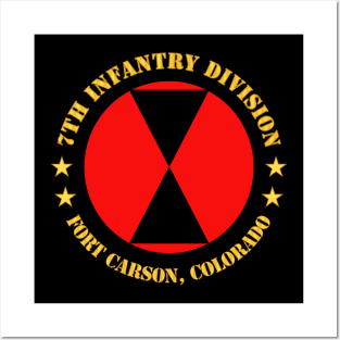 7th Infantry Division - Fort Carson, Colorado Posters and Art